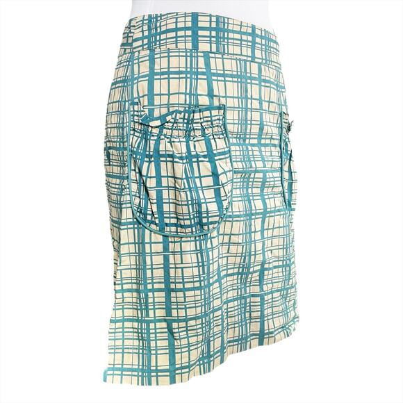 ANTHROPOLOGIE GIRLS FROM SAVOY Lane Change Retro Plaid Cotton Skirt Size 2 - Picture 3 of 8